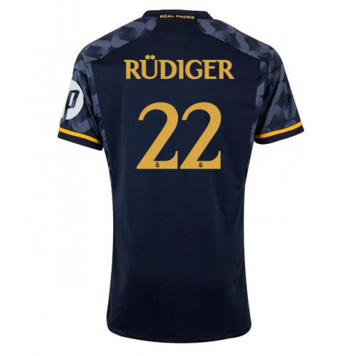 Dres Real Madrid Antonio Rudiger #22 Gostujuci 2023-24 Kratak Rukav